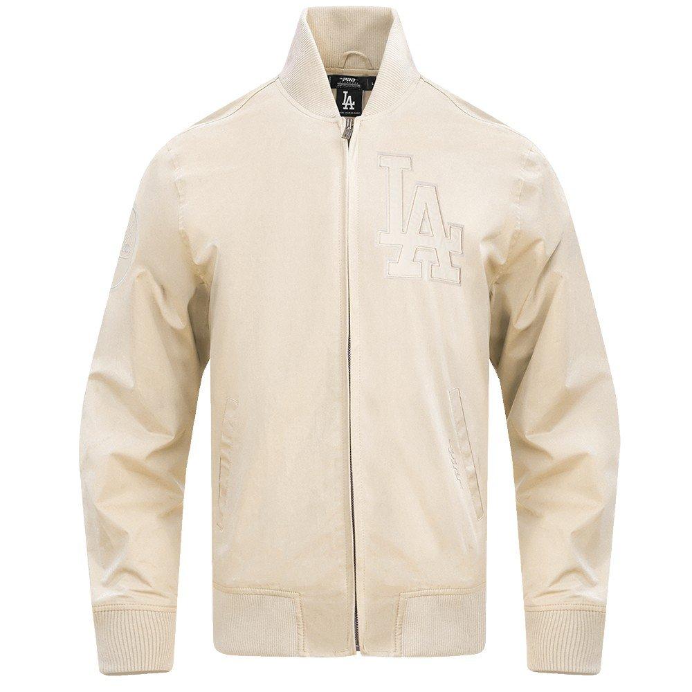 Pro Standard Men's MLB Los Angeles Dodgers Neutral Twill Jacket - Eggshell - EGGSHELL